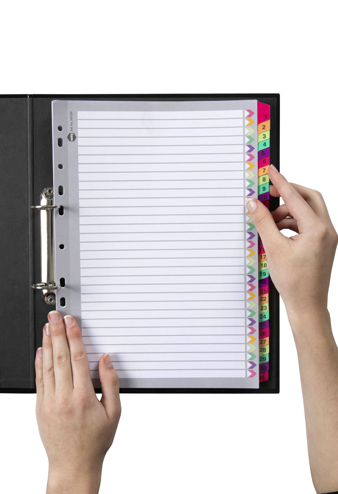 36028f-marbig-1-31-tab-fluoro-a4-ring-binder-plastic-divider-organiser