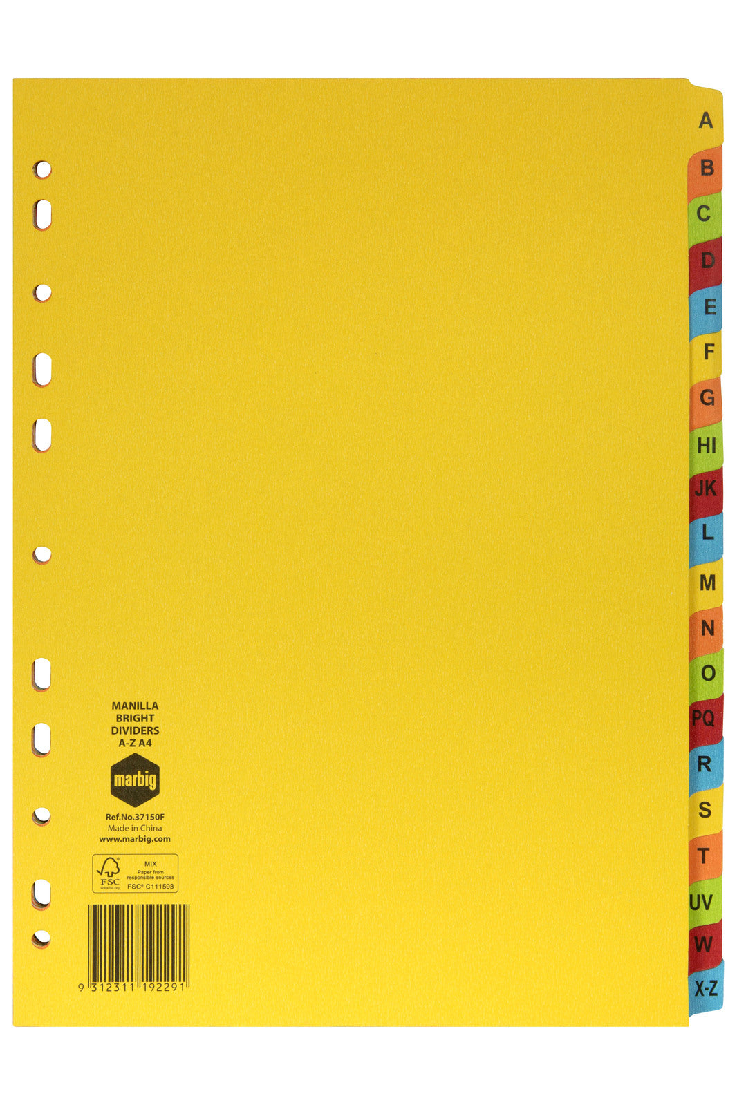 37150f-marbig-brights-a-z-tab-manilla-a4-ring-binder-dividers