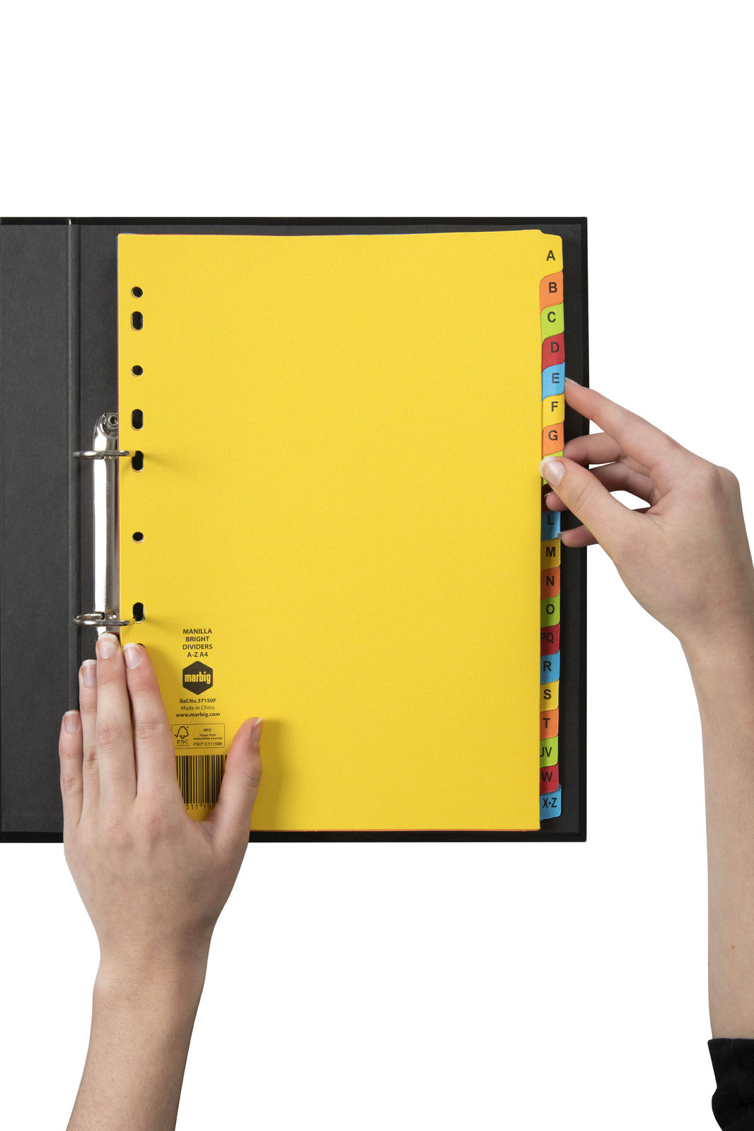 37150f-marbig-brights-a-z-tab-manilla-a4-ring-binder-dividers