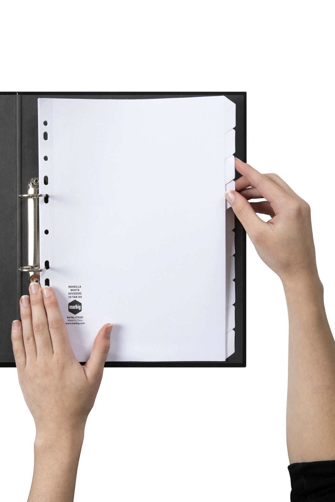 37420f-20pc-marbig-white-10-tab-manilla-a4-ring-binder-indices-dividers