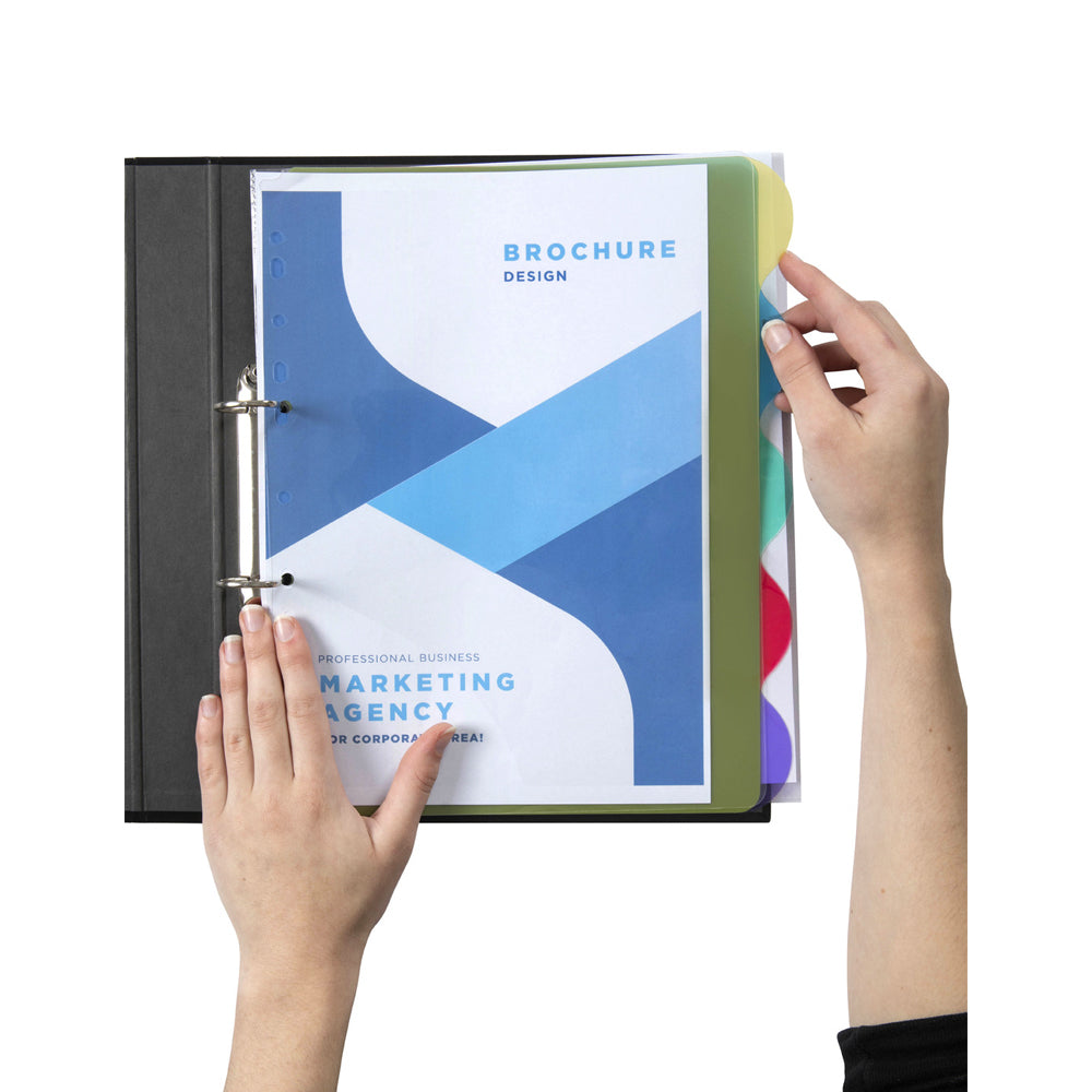 37845-marbig-pro-extra-wide-5-view-tab-coloured-a4-lever-arch-binder-dividers