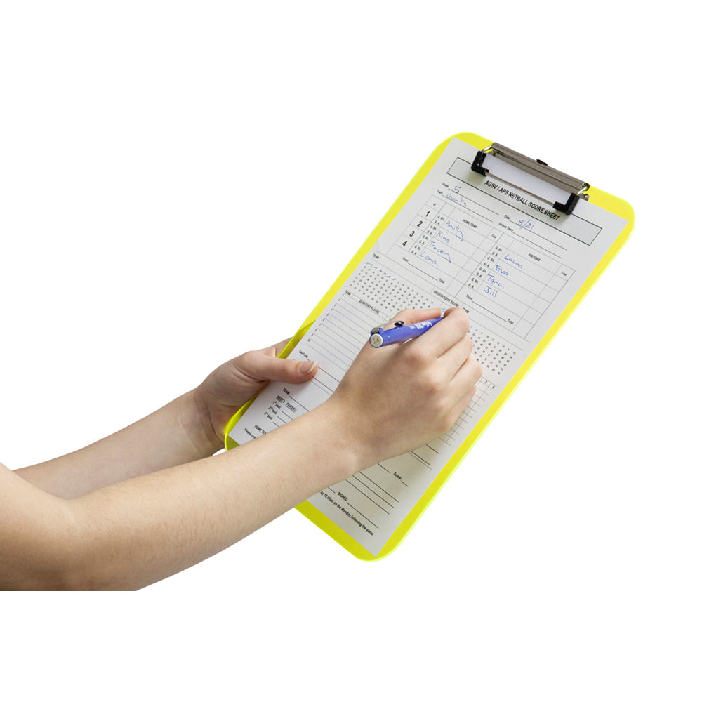 40220-marbig-pro-plastic-a4-clipboard-w-metal-clip-neon-green