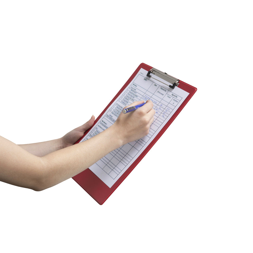 4301003-marbig-pp-footscalp-clipboard-file-organiser-w-clip-red