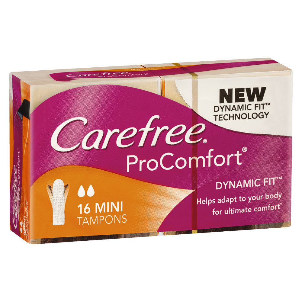 16206010-16pc-carefree-mini-tampons-pro-comfort-dynamic-fit