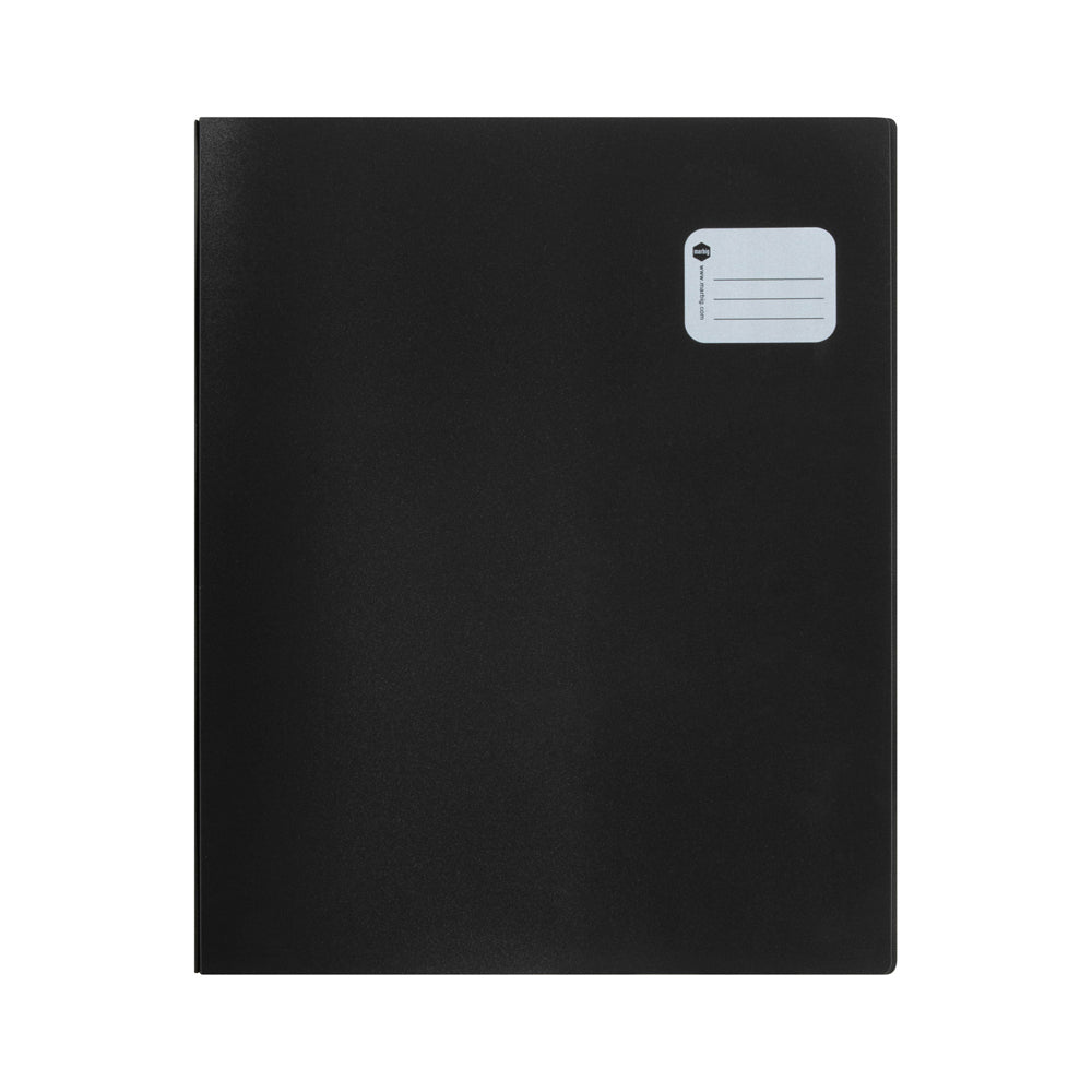 2002702-marbig-pro-20-pocket-refillable-display-book-black
