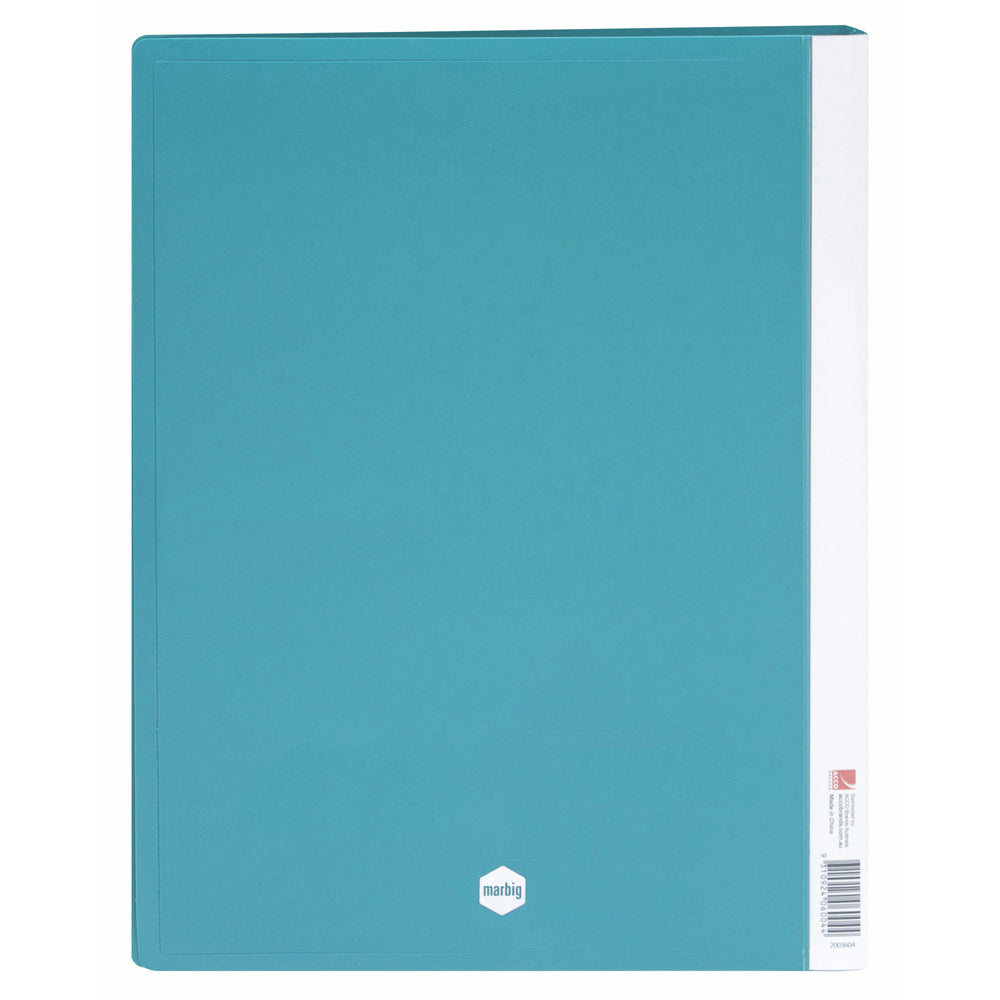 2003604-marbig-40-page-a4-non-refillable-display-book-w-cover-green