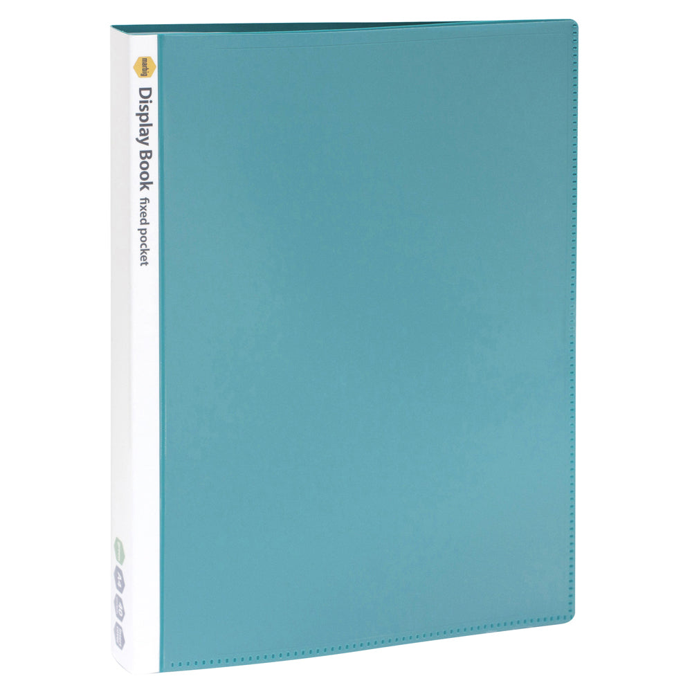 2003604-marbig-40-page-a4-non-refillable-display-book-w-cover-green