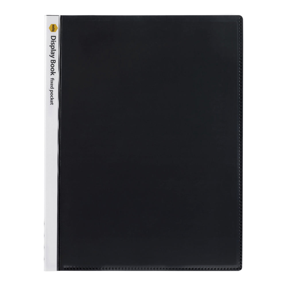 2003612-marbig-40-page-a4-non-refillable-display-book-w-cover-black