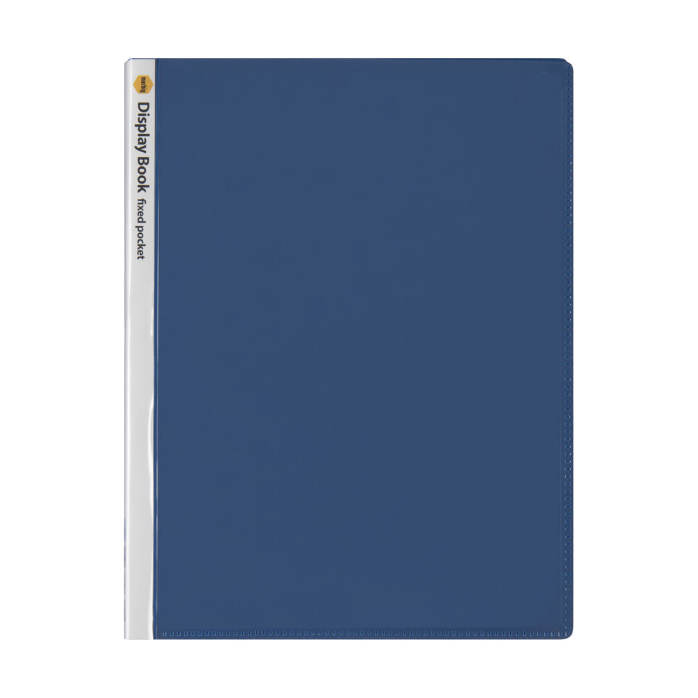 2003701-marbig-20-page-a4-non-refillable-display-book-w-cover-blue