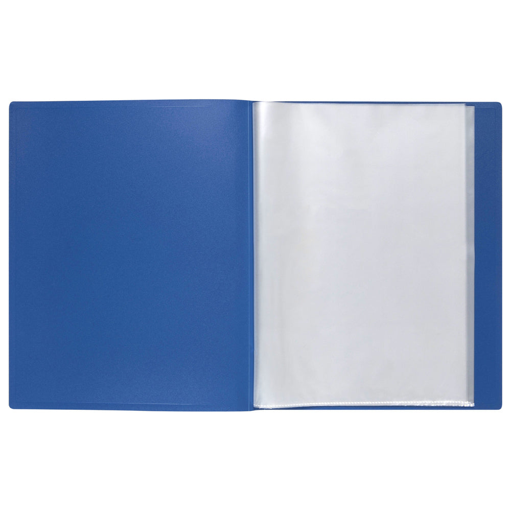 2003701-marbig-20-page-a4-non-refillable-display-book-w-cover-blue
