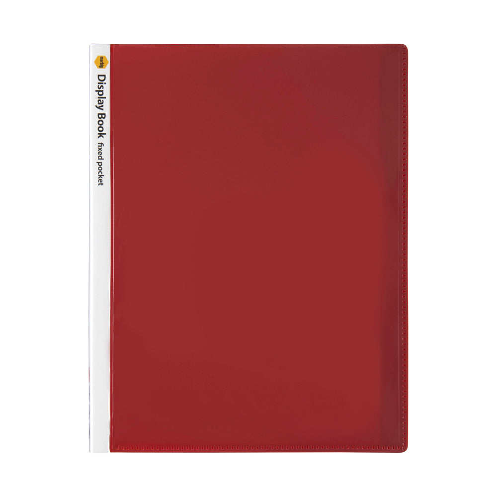 2003703-marbig-20-page-a4-non-refillable-display-book-w-cover-red