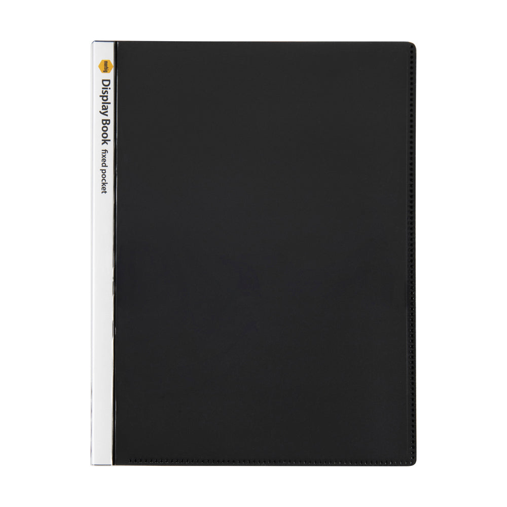 2003712-marbig-20-page-a4-non-refillable-display-book-w-cover-black