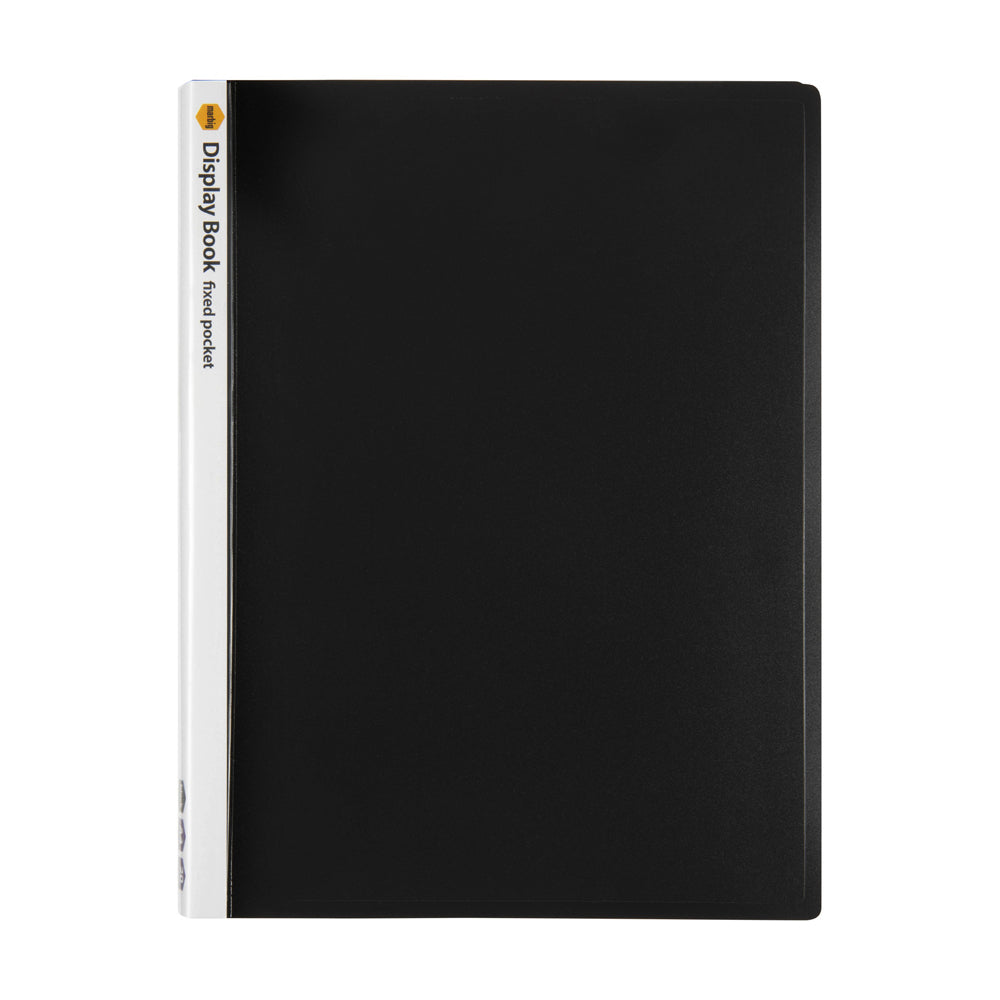 2003802-marbig-20-fixed-pocket-a4-document-display-book-black