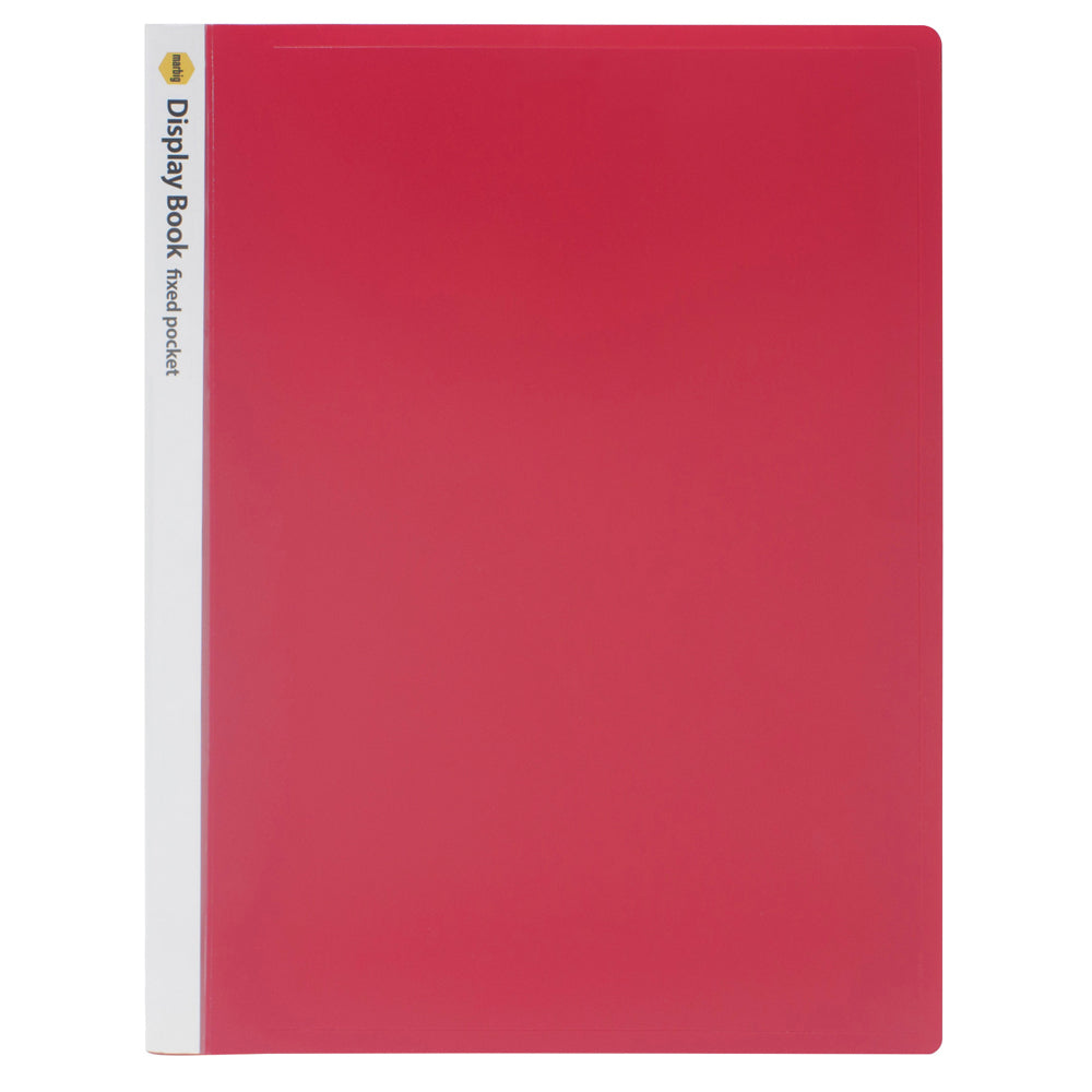 2003803-marbig-20-pocket-non-refillable-document-display-book-red