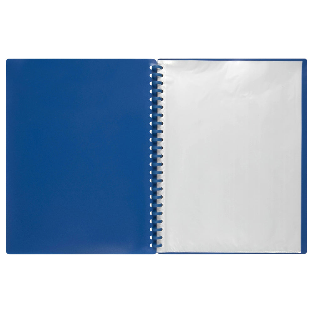 2007001-marbig-20-pocket-a4-refillable-document-display-book-blue