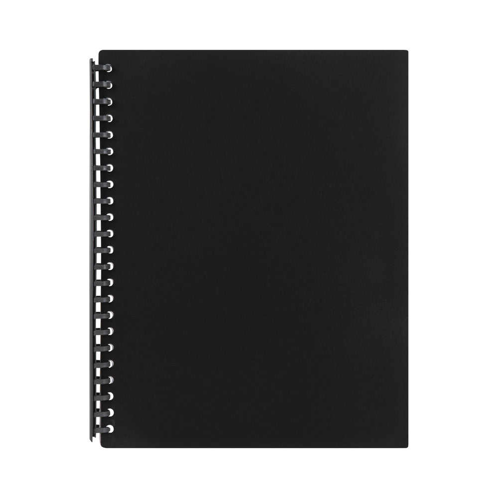 2007002-marbig-20-pocket-a4-refillable-document-display-book-black