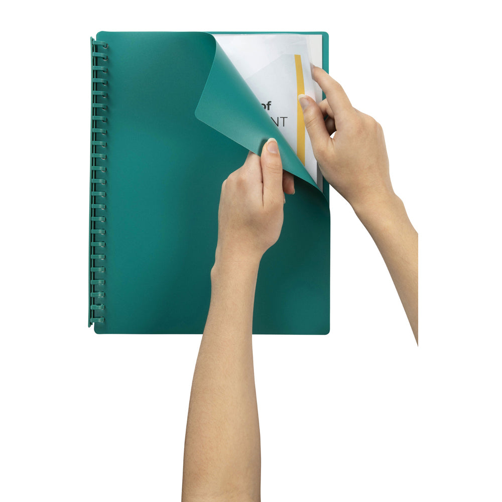 2007004-marbig-20-pocket-a4-refillable-document-display-book-green
