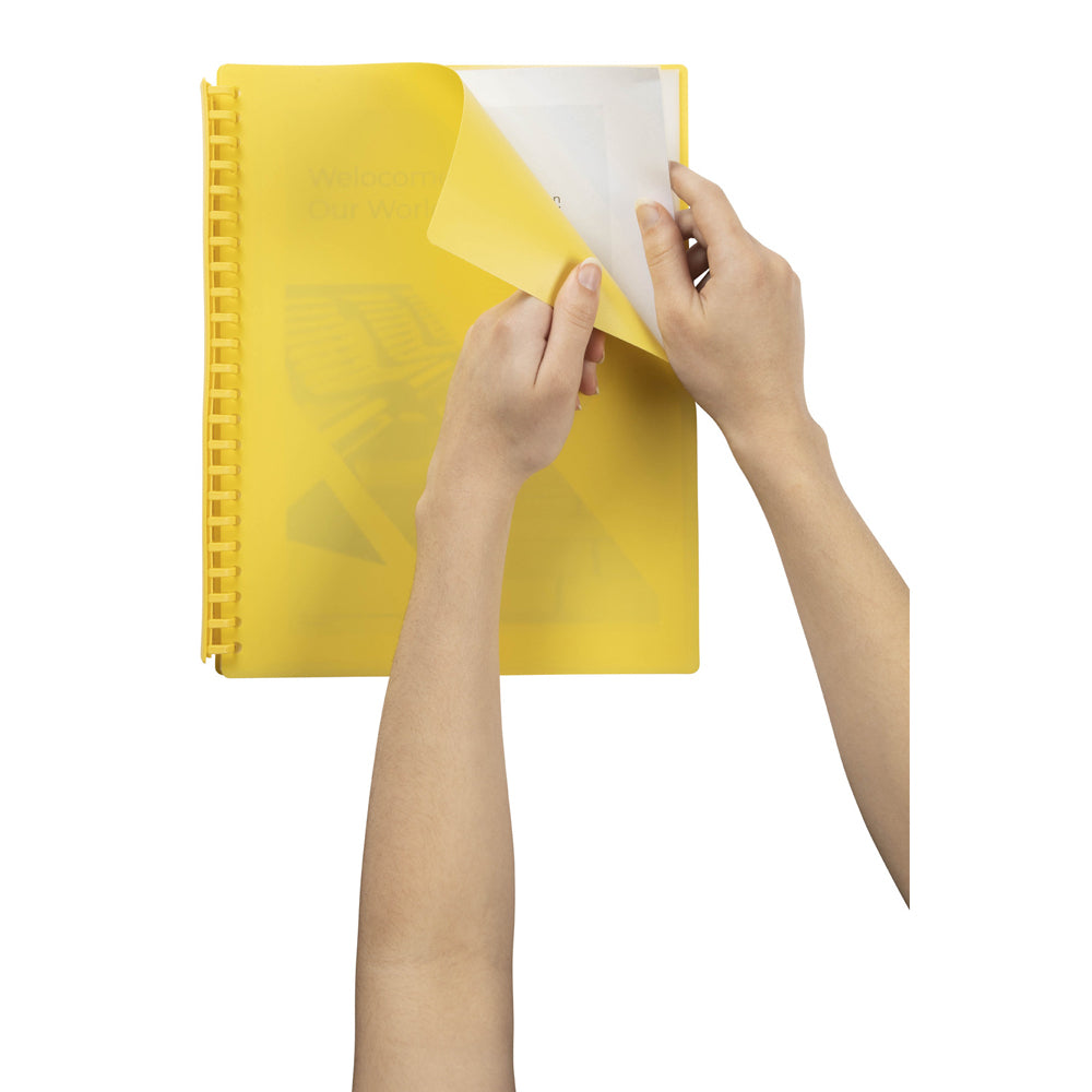 2007005-marbig-20-pocket-a4-refillable-document-display-book-yellow