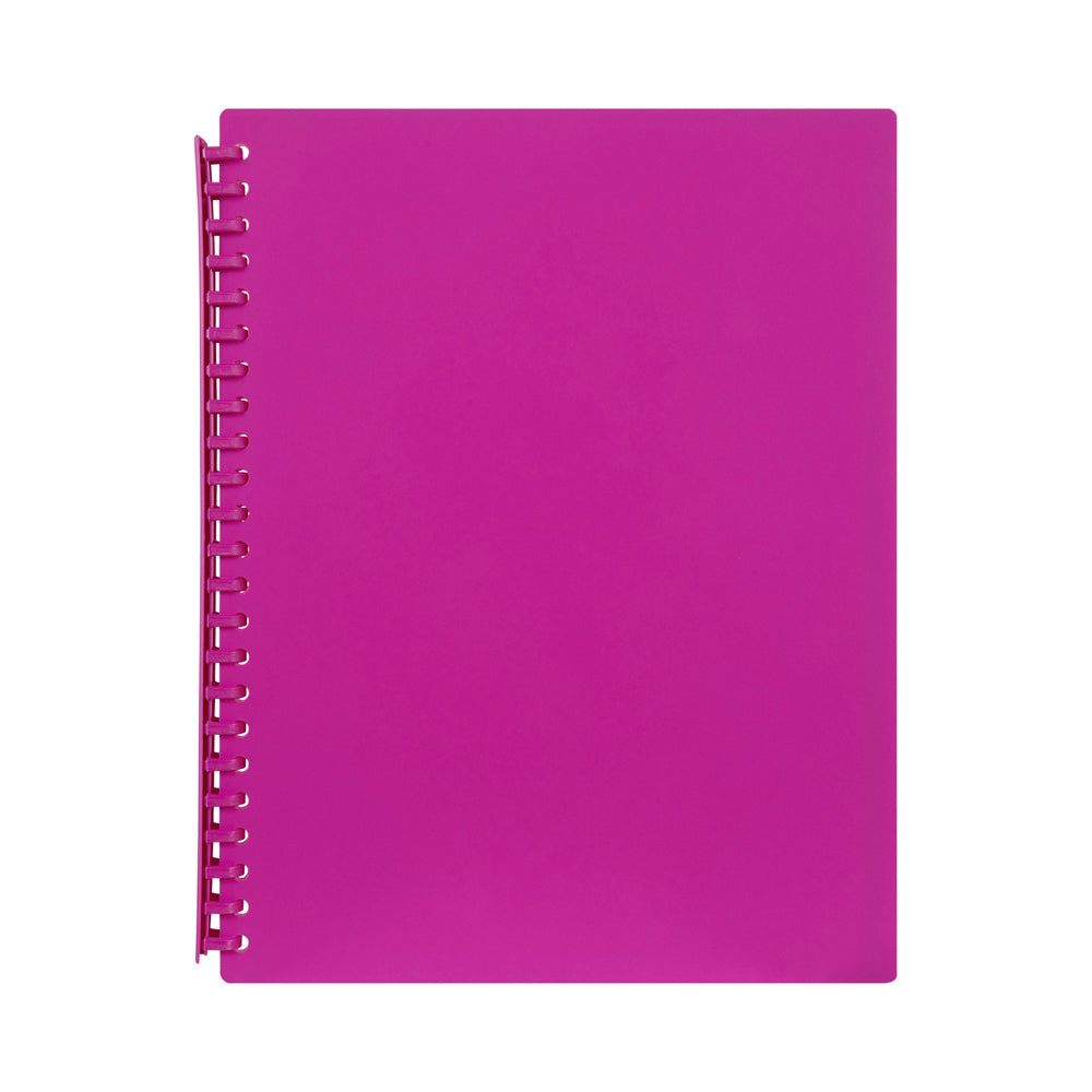 2007009-marbig-20-pocket-a4-refillable-document-display-book-pink