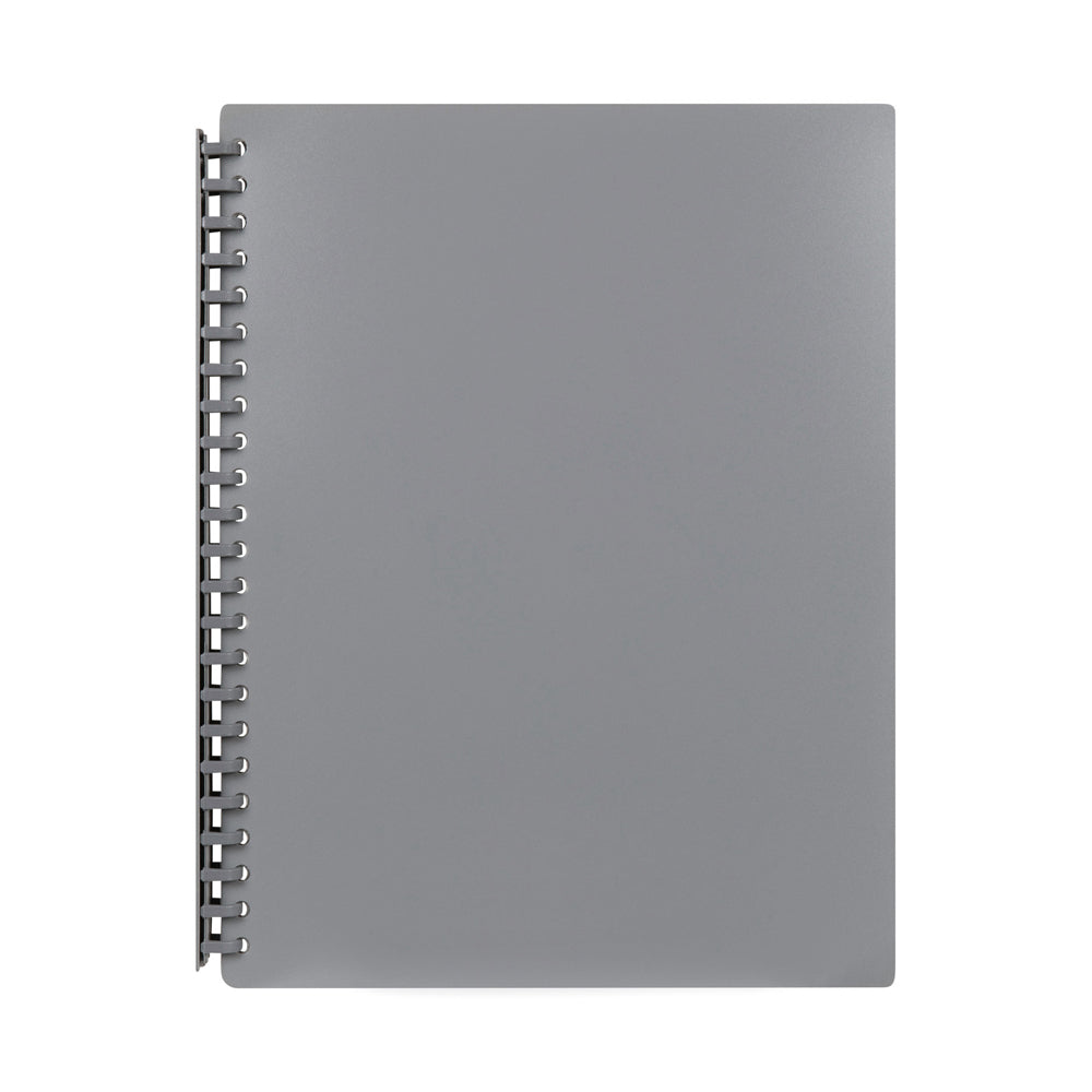 2007011-marbig-20-pocket-a4-refillable-document-display-book-grey