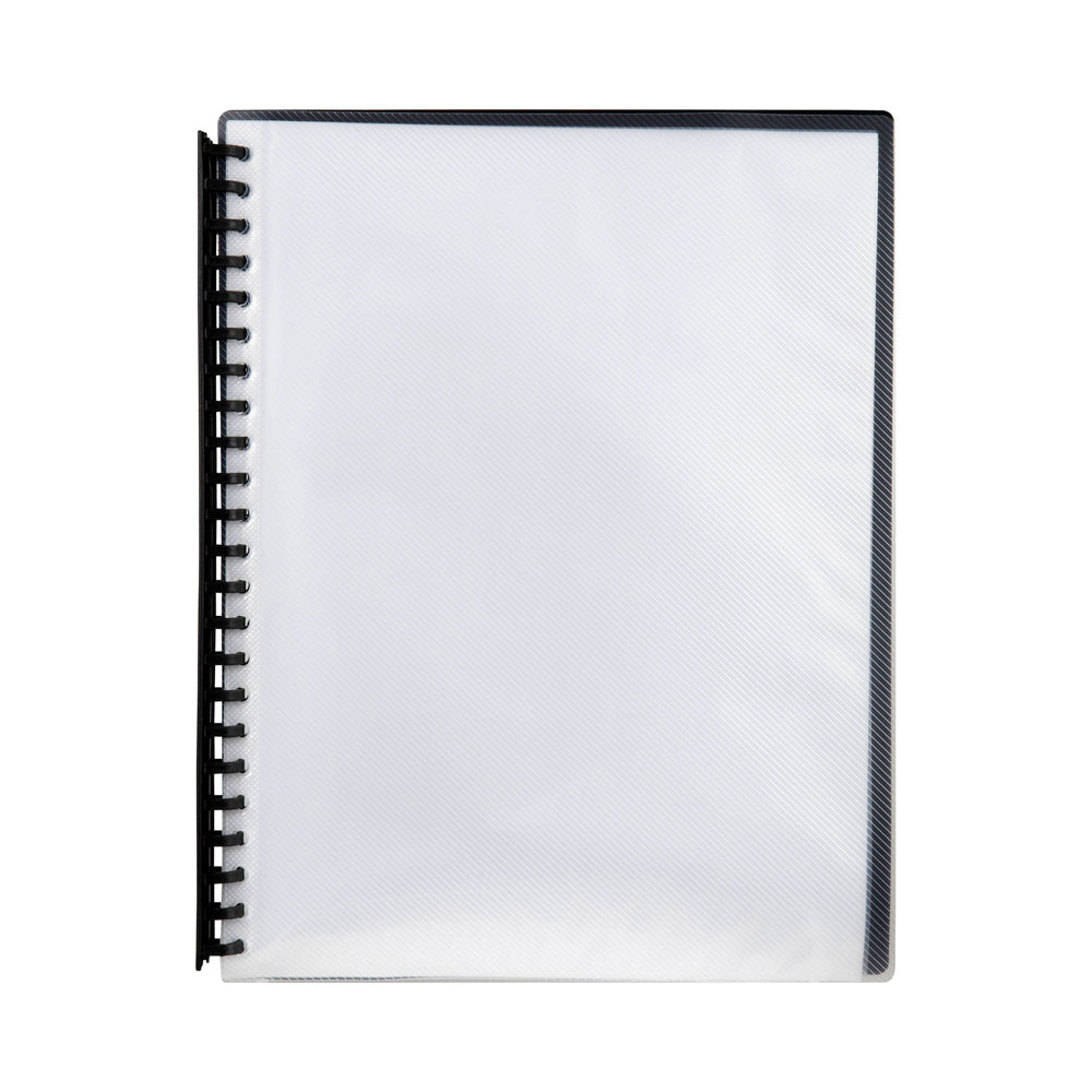 2007202-marbig-20-pocket-a4-refillable-display-book-clear-front-black