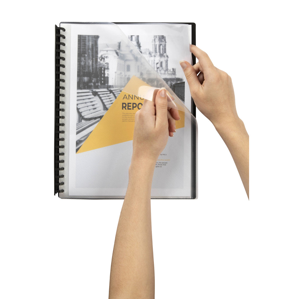 2007202-marbig-20-pocket-a4-refillable-display-book-clear-front-black
