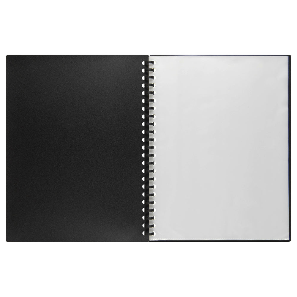 2007402-marbig-40-pocket-a4-refillable-document-display-book-black
