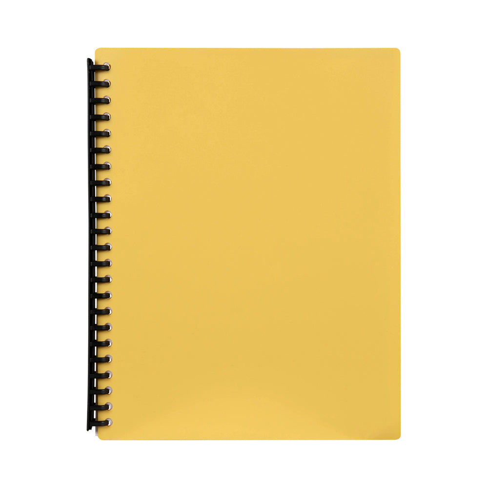 2007405-marbig-40-pocket-a4-refillable-document-display-book-yellow