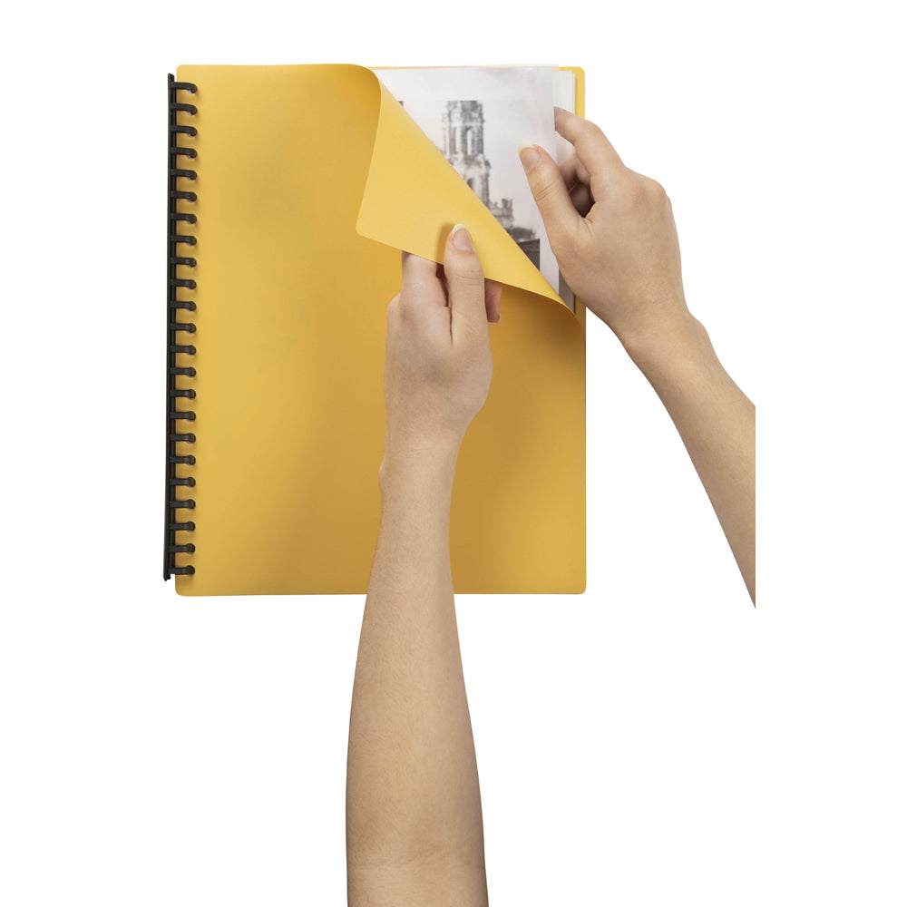 2007405-marbig-40-pocket-a4-refillable-document-display-book-yellow