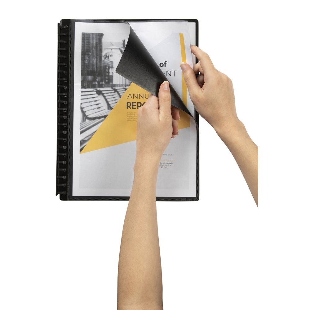 2008402-marbig-20-pocket-a4-refillable-clearview-display-book-black
