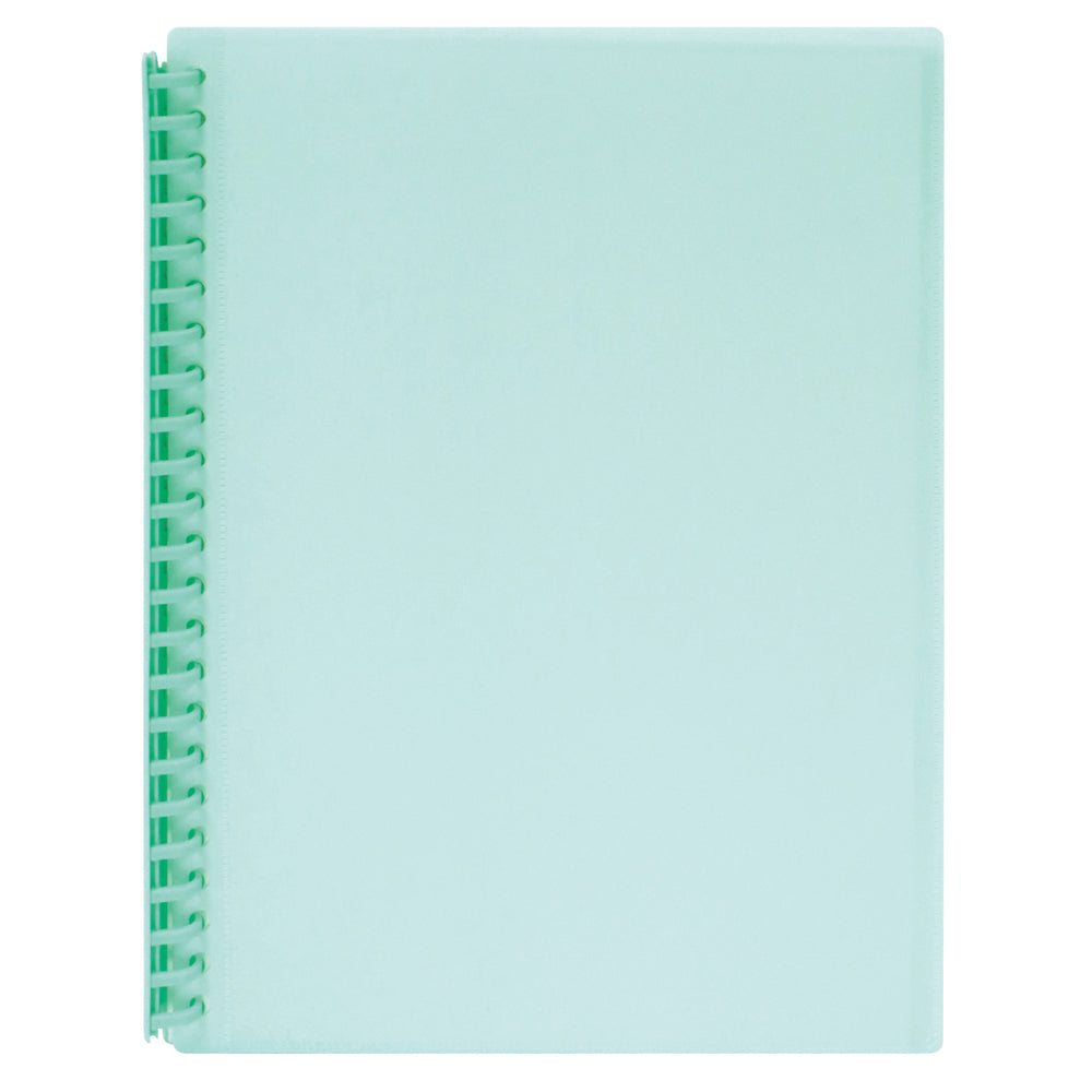 2008604-marbig-20-pocket-a4-refillable-display-book-w-insert-cover-green