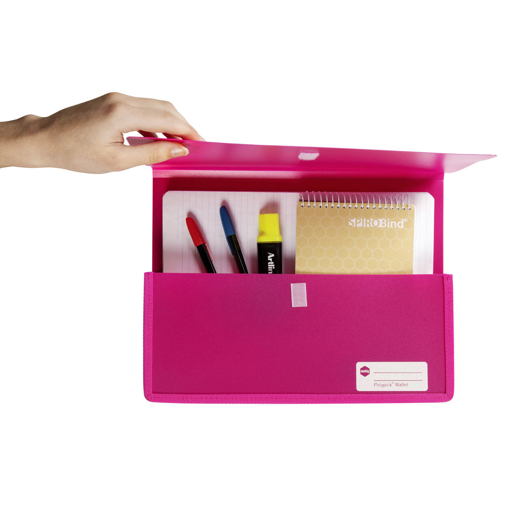 2011509-marbig-wallet-a4-heavy-duty-polypick-document-sleeve-pink