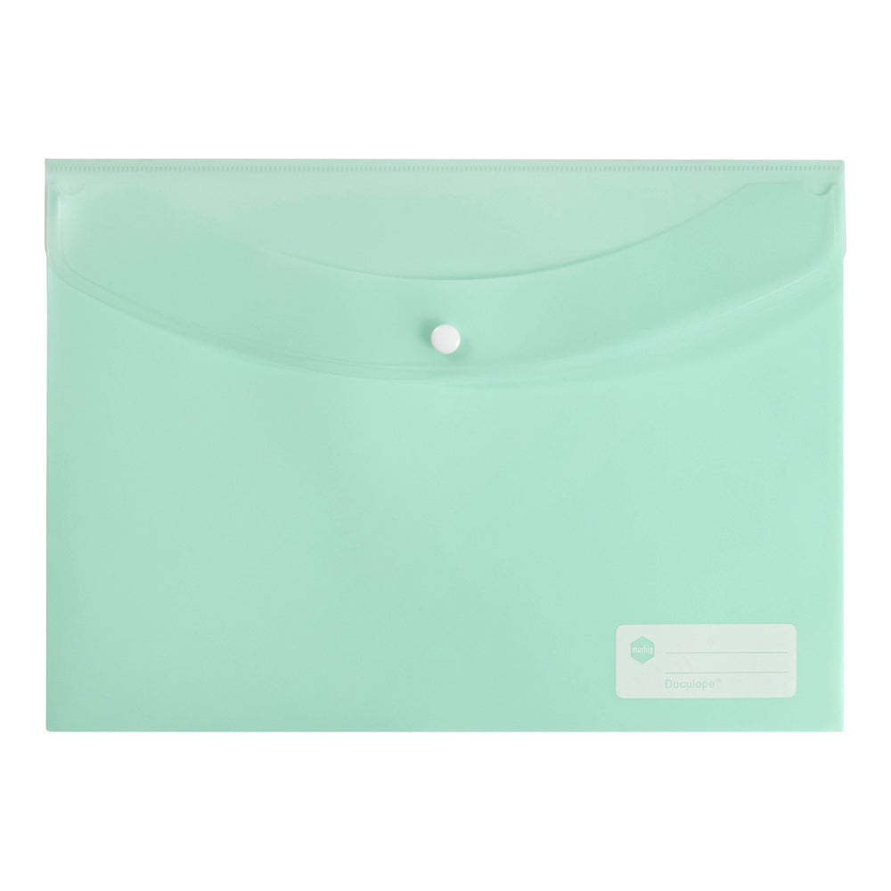 2015092-marbig-transparent-doculope-a4-paper-wallet-sleeve-pastel-green
