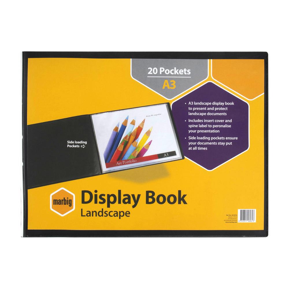 2018702-marbig-side-loading-20-pocket-a3-display-book-landscape-black