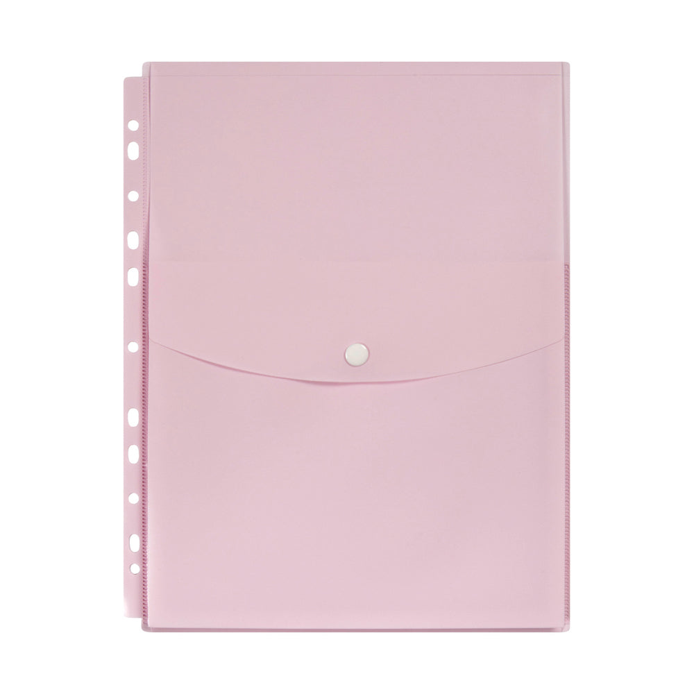 2025893-marbig-pastel-top-open-a4-ring-binder-wallet-pocket-sleeve-pink
