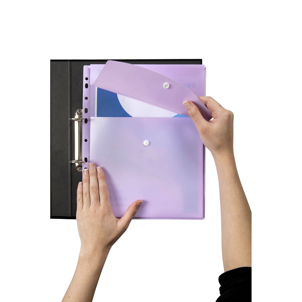 2025894-marbig-pastel-top-open-a4-ring-binder-wallet-pocket-sleeve-purple