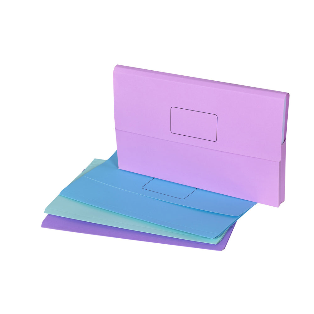 4005199-10pc-marbig-pastel-slimpick-foolscap-document-wallet-assorted