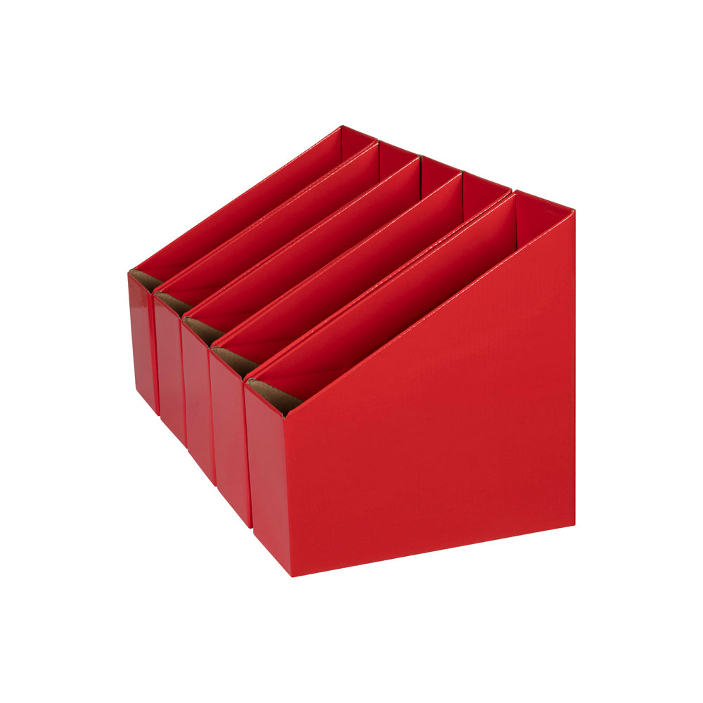 8005703-5pc-marbig-27x9cm-magazine-book-storage-holder-box-small-red