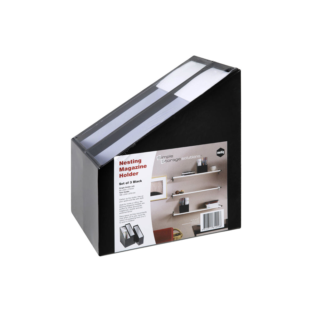 8012902-marbig-simple-4-section-27cm-storage-magazine-holder-black