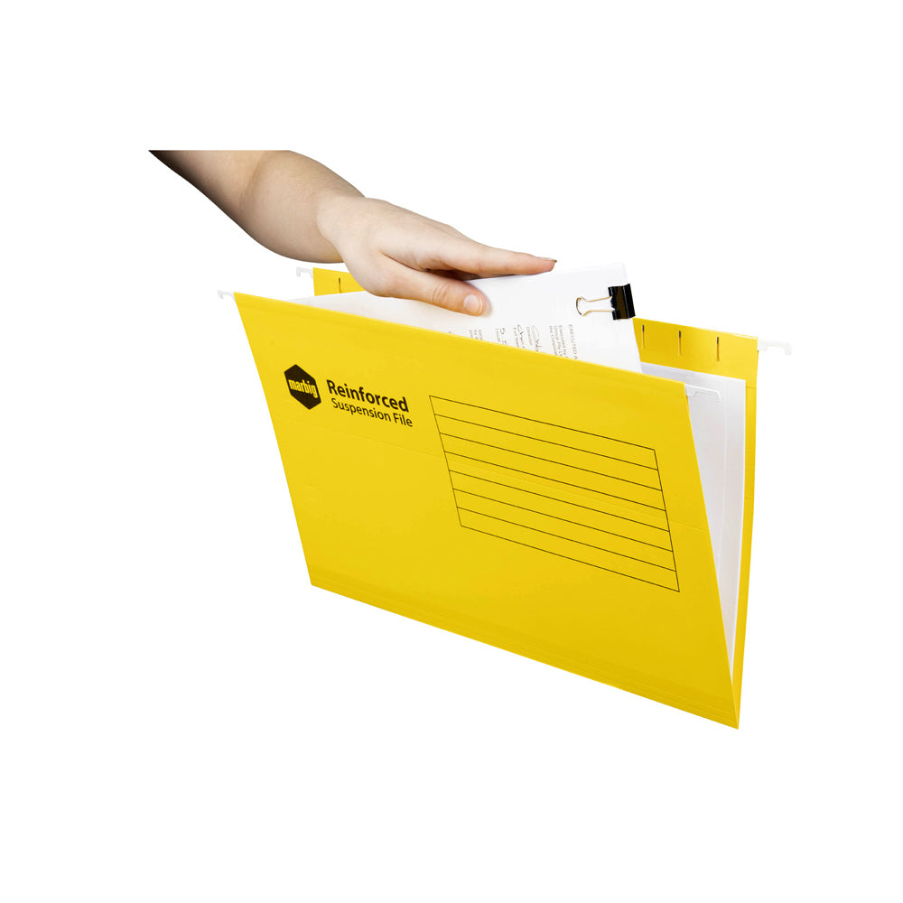 8100255-25pc-marbig-foolscap-suspension-file-w-tab-insert-yellow