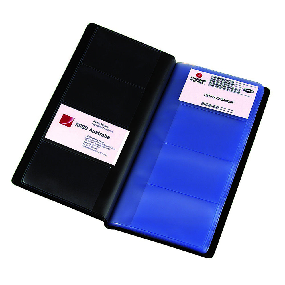 8703302-marbig-208-slot-business-card-13cm-book-holder-black