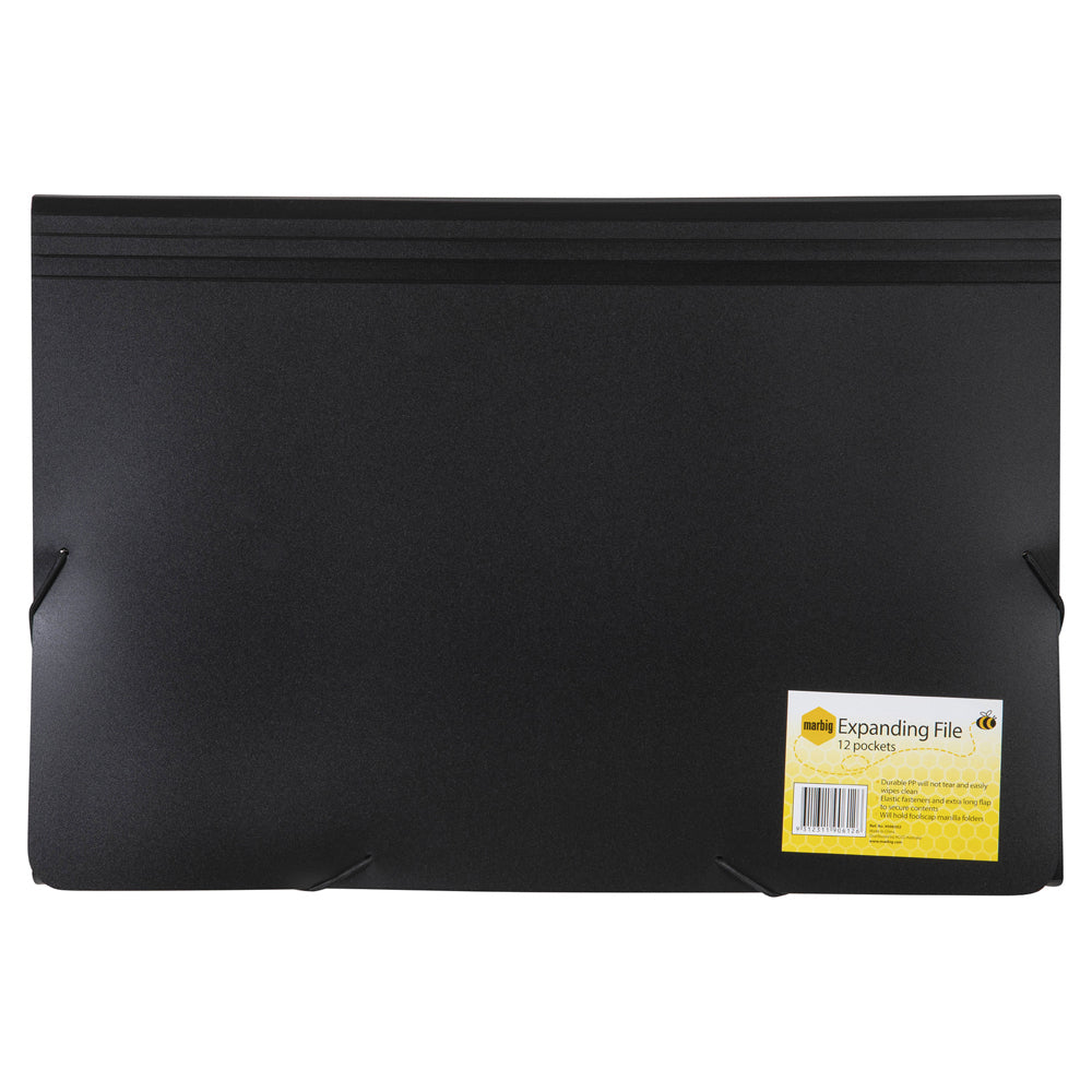 9006502-marbig-12-pocket-pp-foolscap-expanding-file-organiser-black