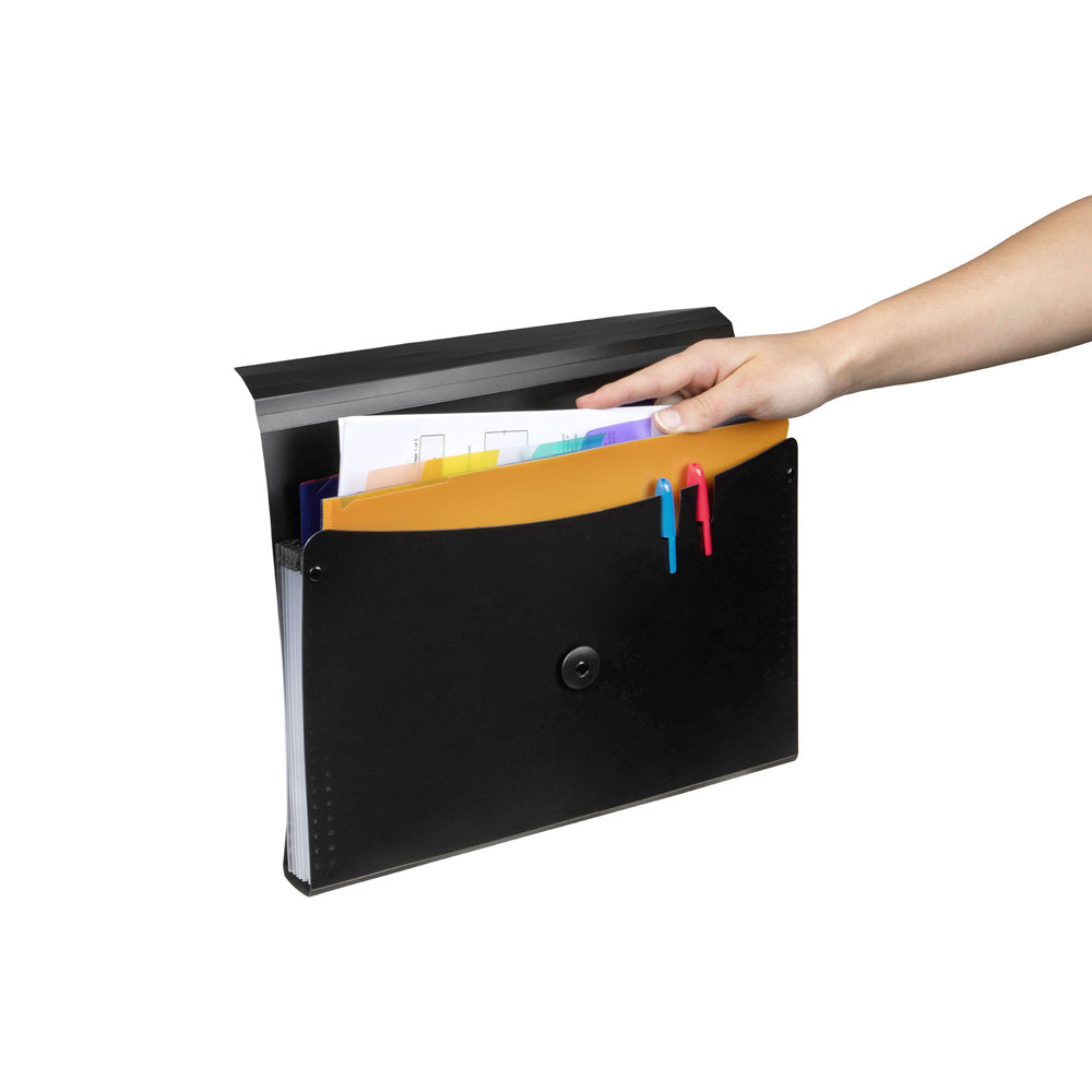 9016802-marbig-pro-expanding-file-w-7-pockets-document-holder-black