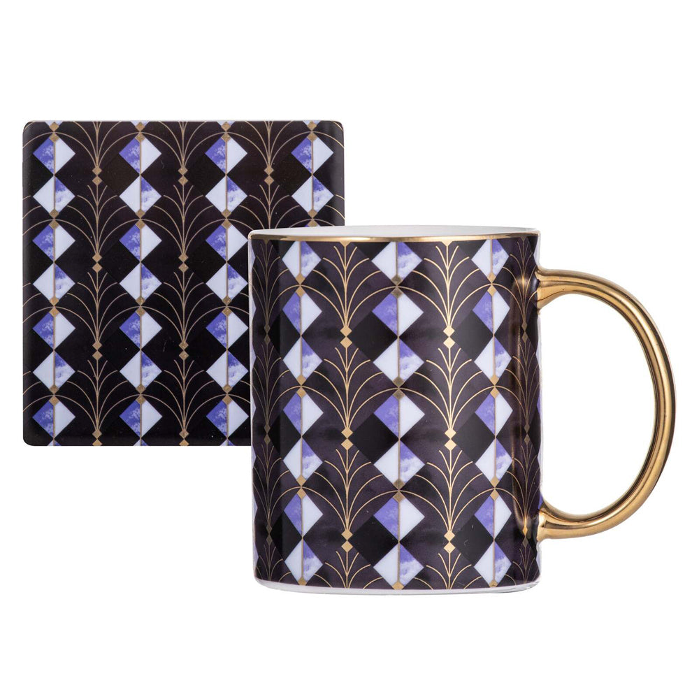 521801-2pc-ashdene-decadence-360ml-new-bone-china-mug-coaster-set-midnight