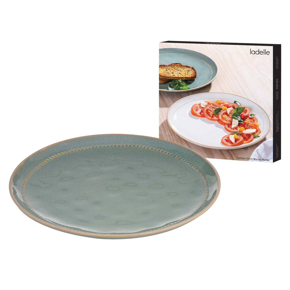 60858-ladelle-cameo-stoneware-33cm-round-platter-sage