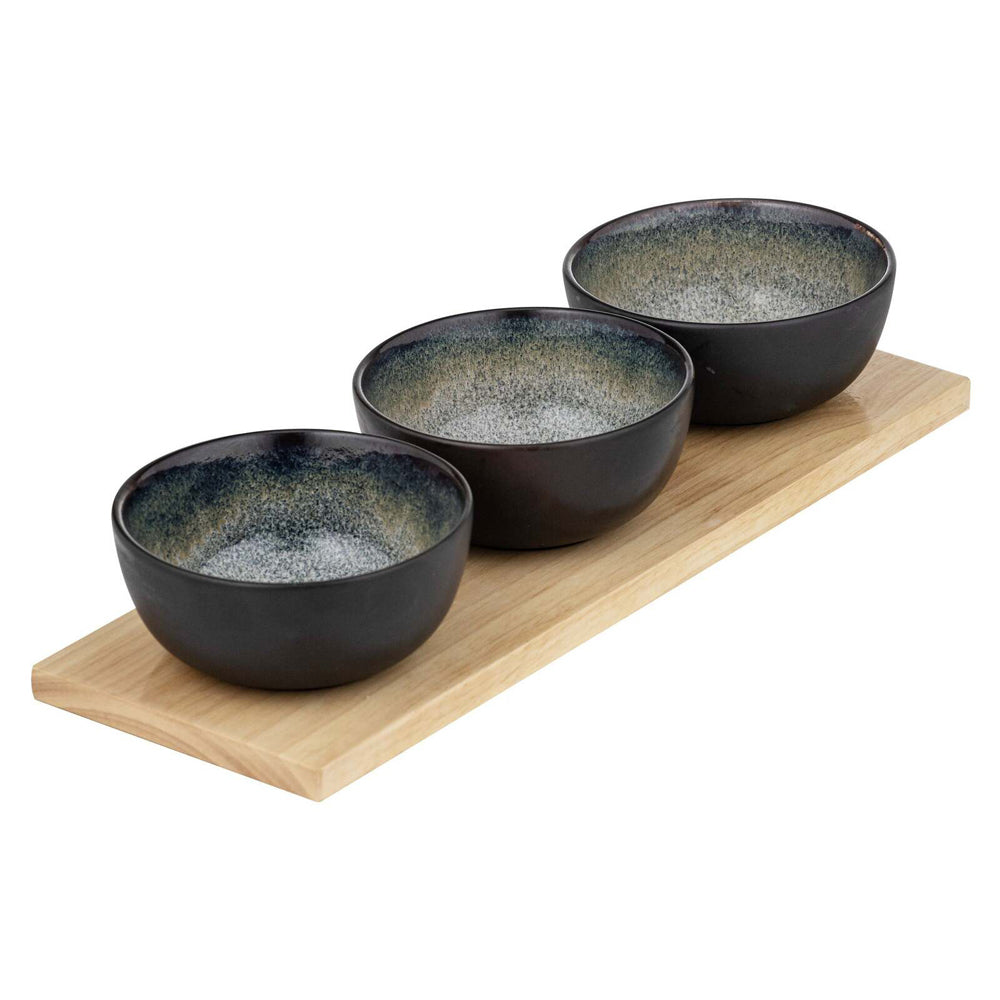 60870-4pc-ladelle-fusion-stoneware-oak-bowl-tray-set-round-mocha