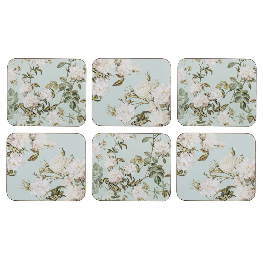 521790-6pk-ashdene-elegant-rose-11cm-hardboard-cork-coaster-square-mint