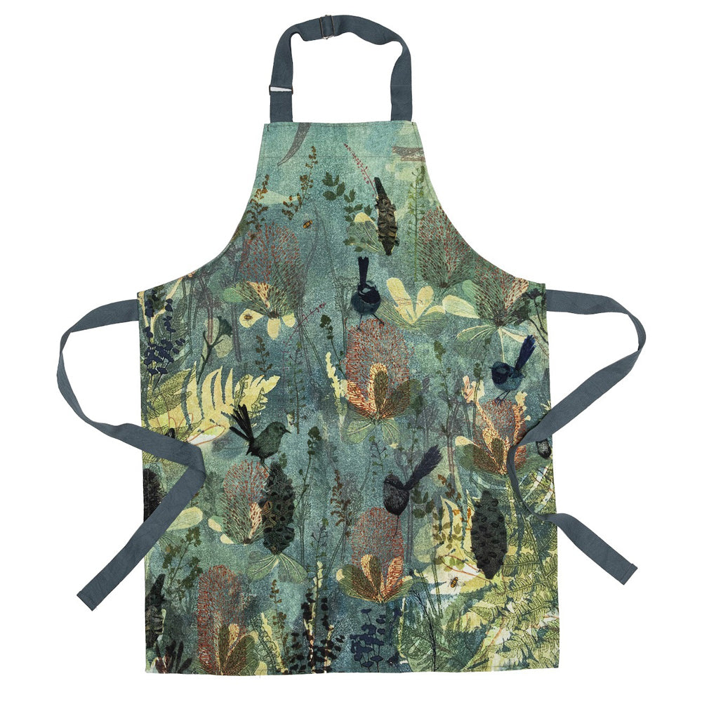 521824-ashdene-linen-90cm-enchanting-banksia-apron-adjustable-green