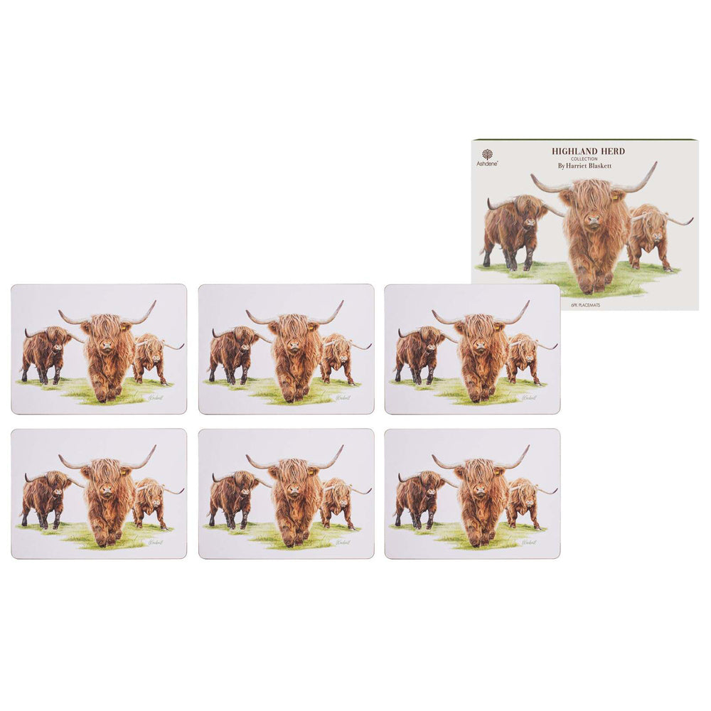 521833-6pc-ashdene-hardboard-cork-29cm-highland-herd-placemat-set