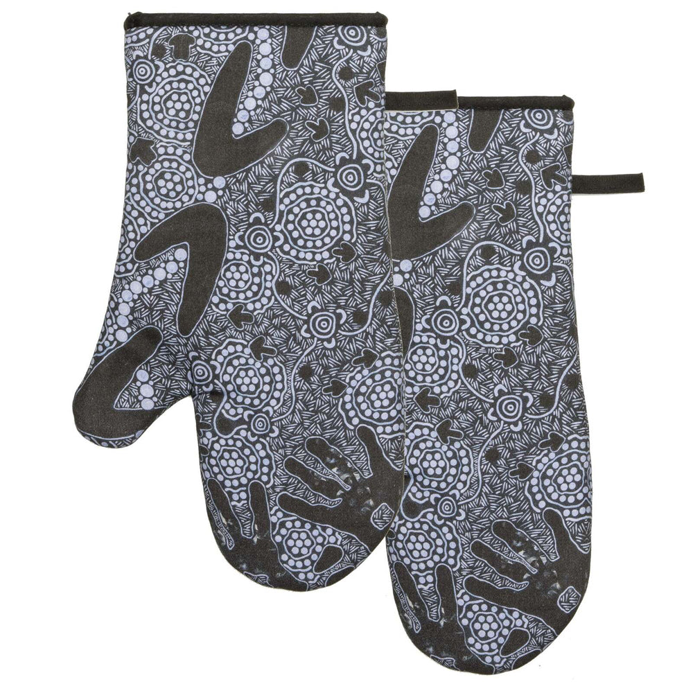 521850-2pc-ashdene-cotton-maintaining-our-culture-oven-mitt-black